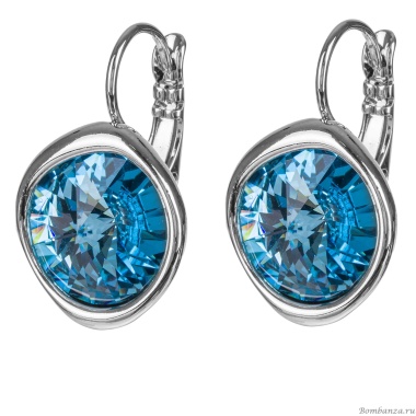 Серьги Fiore Luna, Aquamarine